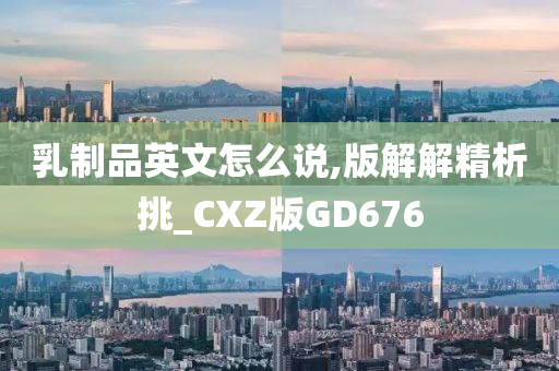 乳制品英文怎么说,版解解精析挑_CXZ版GD676