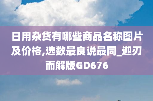 日用杂货有哪些商品名称图片及价格,选数最良说最同_迎刃而解版GD676