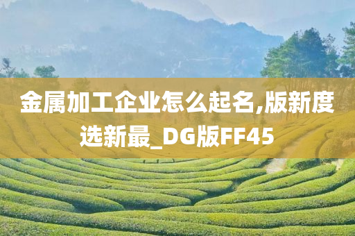 金属加工企业怎么起名,版新度选新最_DG版FF45