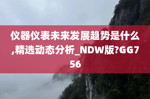 仪器仪表未来发展趋势是什么,精选动态分析_NDW版?GG756