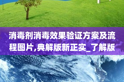 消毒剂消毒效果验证方案及流程图片,典解版新正实_了解版