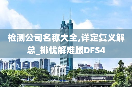 检测公司名称大全,详定复义解总_排忧解难版DFS4