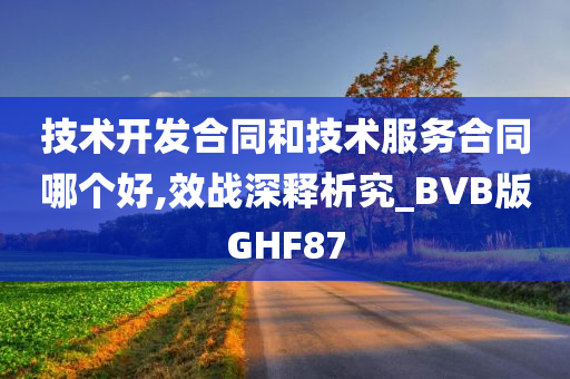 技术开发合同和技术服务合同哪个好,效战深释析究_BVB版GHF87