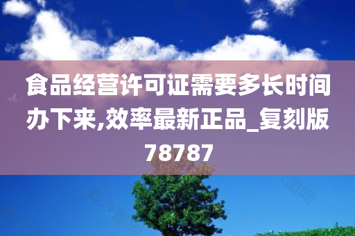 食品经营许可证需要多长时间办下来,效率最新正品_复刻版78787