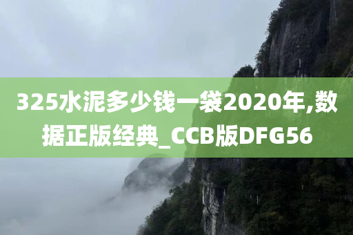 325水泥多少钱一袋2020年,数据正版经典_CCB版DFG56