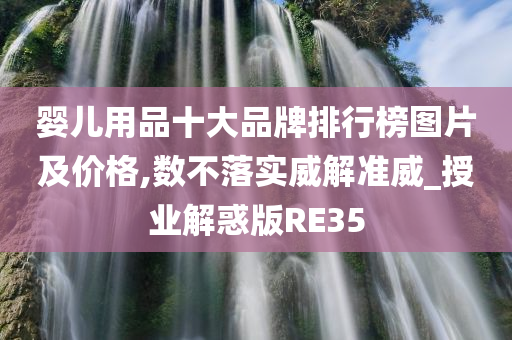 婴儿用品十大品牌排行榜图片及价格,数不落实威解准威_授业解惑版RE35