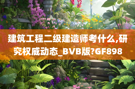 建筑工程二级建造师考什么,研究权威动态_BVB版?GF898