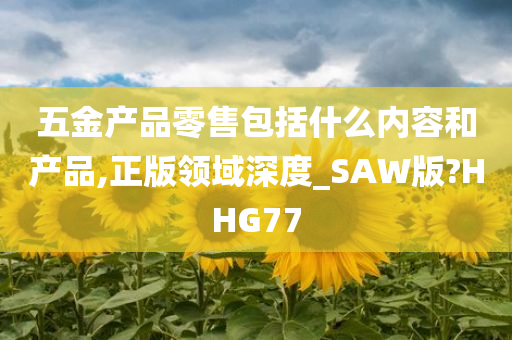 五金产品零售包括什么内容和产品,正版领域深度_SAW版?HHG77