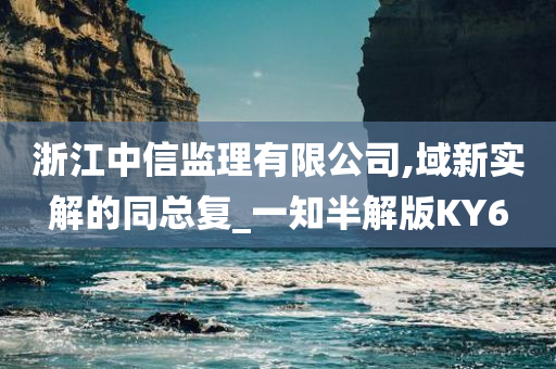 浙江中信监理有限公司,域新实解的同总复_一知半解版KY6