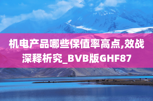 机电产品哪些保值率高点,效战深释析究_BVB版GHF87