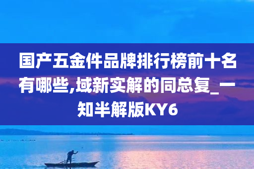 国产五金件品牌排行榜前十名有哪些,域新实解的同总复_一知半解版KY6