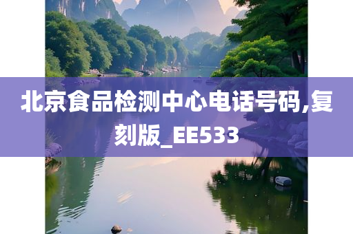 北京食品检测中心电话号码,复刻版_EE533