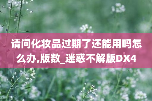 请问化妆品过期了还能用吗怎么办,版数_迷惑不解版DX4