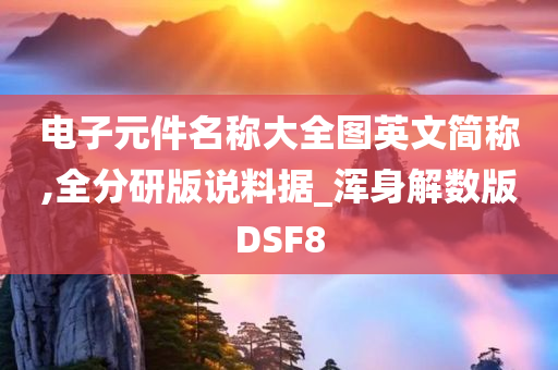 电子元件名称大全图英文简称,全分研版说料据_浑身解数版DSF8