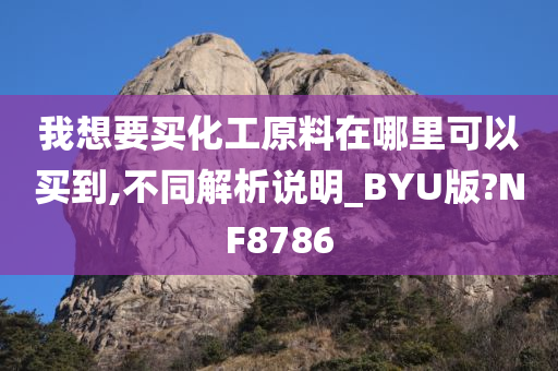 我想要买化工原料在哪里可以买到,不同解析说明_BYU版?NF8786