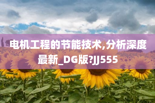 电机工程的节能技术,分析深度最新_DG版?JJ555