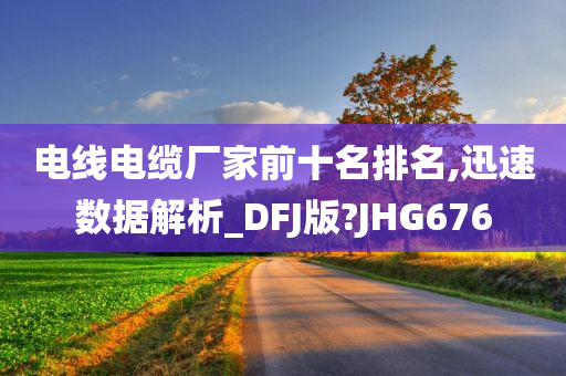 电线电缆厂家前十名排名,迅速数据解析_DFJ版?JHG676