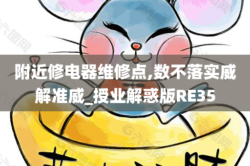 附近修电器维修点,数不落实威解准威_授业解惑版RE35