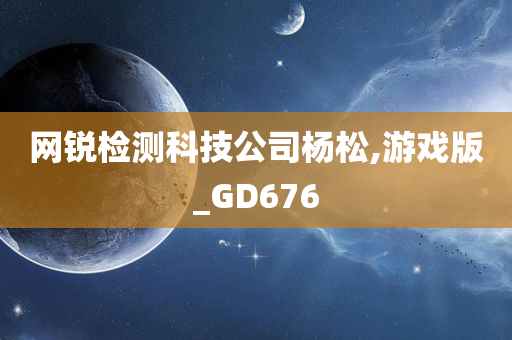 网锐检测科技公司杨松,游戏版_GD676