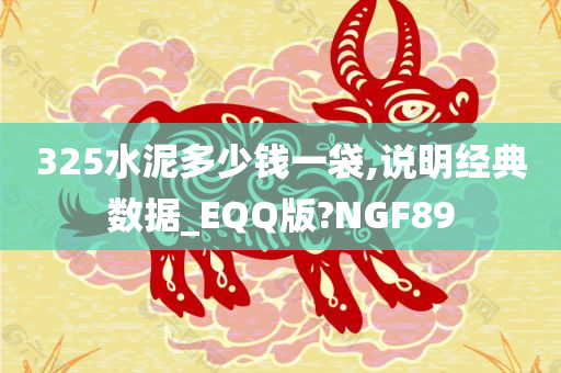 325水泥多少钱一袋,说明经典数据_EQQ版?NGF89