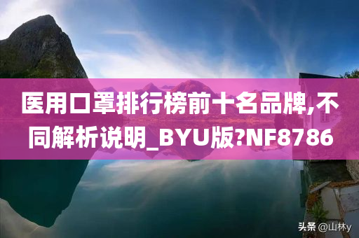 医用口罩排行榜前十名品牌,不同解析说明_BYU版?NF8786