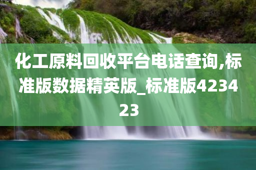 化工原料回收平台电话查询,标准版数据精英版_标准版423423