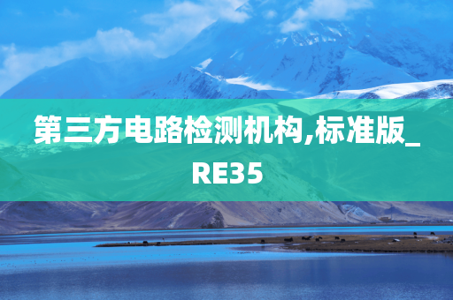 第三方电路检测机构,标准版_RE35