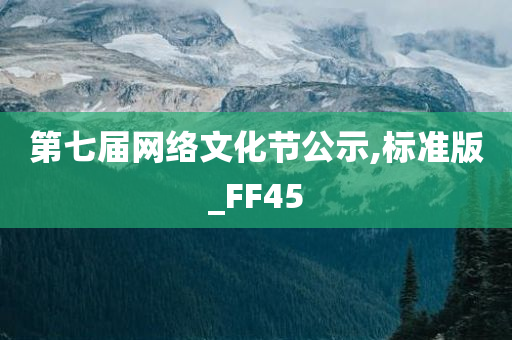 第七届网络文化节公示,标准版_FF45