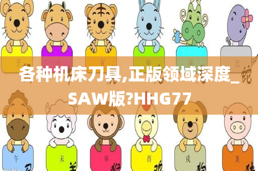 各种机床刀具,正版领域深度_SAW版?HHG77