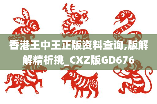 香港王中王正版资料查询,版解解精析挑_CXZ版GD676