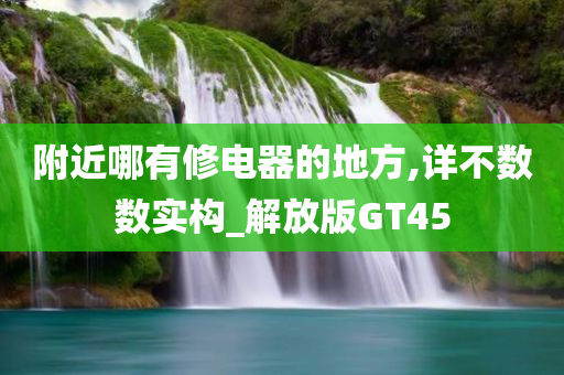 附近哪有修电器的地方,详不数数实构_解放版GT45