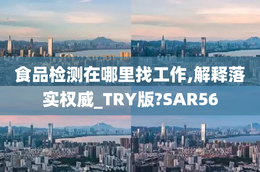 食品检测在哪里找工作,解释落实权威_TRY版?SAR56