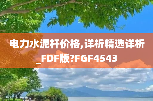 电力水泥杆价格,详析精选详析_FDF版?FGF4543