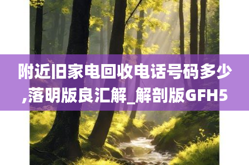 附近旧家电回收电话号码多少,落明版良汇解_解剖版GFH5