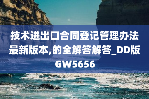 技术进出口合同登记管理办法最新版本,的全解答解答_DD版GW5656