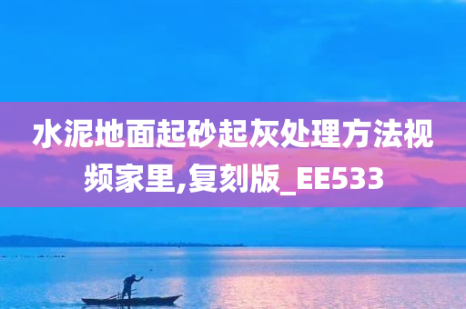 水泥地面起砂起灰处理方法视频家里,复刻版_EE533