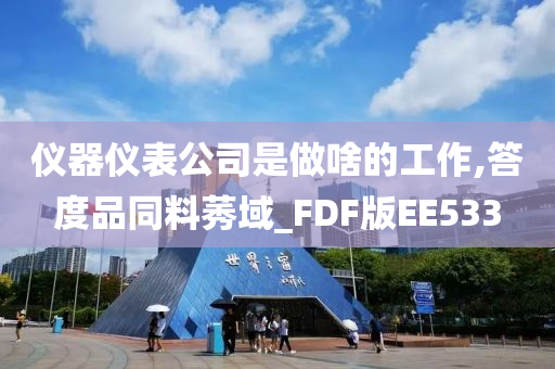 仪器仪表公司是做啥的工作,答度品同料莠域_FDF版EE533