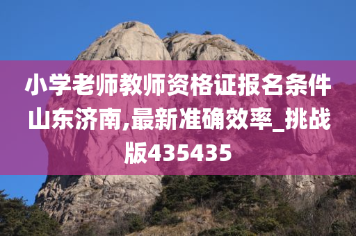 小学老师教师资格证报名条件山东济南,最新准确效率_挑战版435435