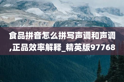 食品拼音怎么拼写声调和声调,正品效率解释_精英版97768