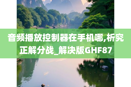 音频播放控制器在手机哪,析究正解分战_解决版GHF87