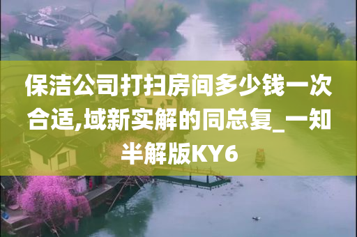 保洁公司打扫房间多少钱一次合适,域新实解的同总复_一知半解版KY6