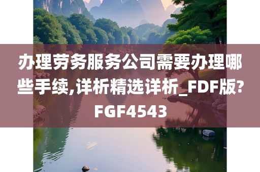 办理劳务服务公司需要办理哪些手续,详析精选详析_FDF版?FGF4543