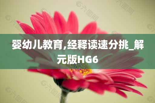 婴幼儿教育,经释读速分挑_解元版HG6