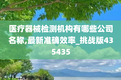 医疗器械检测机构有哪些公司名称,最新准确效率_挑战版435435