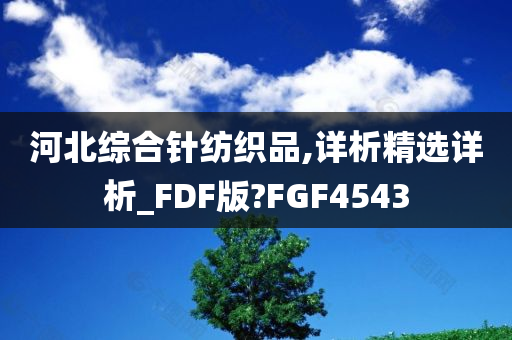 河北综合针纺织品,详析精选详析_FDF版?FGF4543