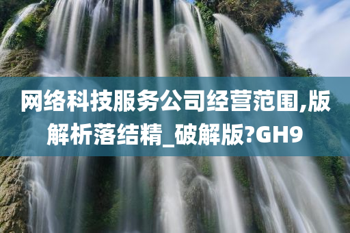 网络科技服务公司经营范围,版解析落结精_破解版?GH9