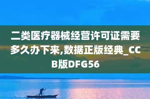 二类医疗器械经营许可证需要多久办下来,数据正版经典_CCB版DFG56