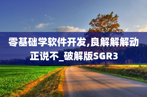 零基础学软件开发,良解解解动正说不_破解版SGR3