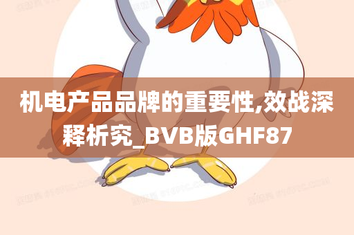 机电产品品牌的重要性,效战深释析究_BVB版GHF87