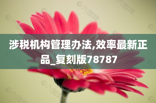 涉税机构管理办法,效率最新正品_复刻版78787